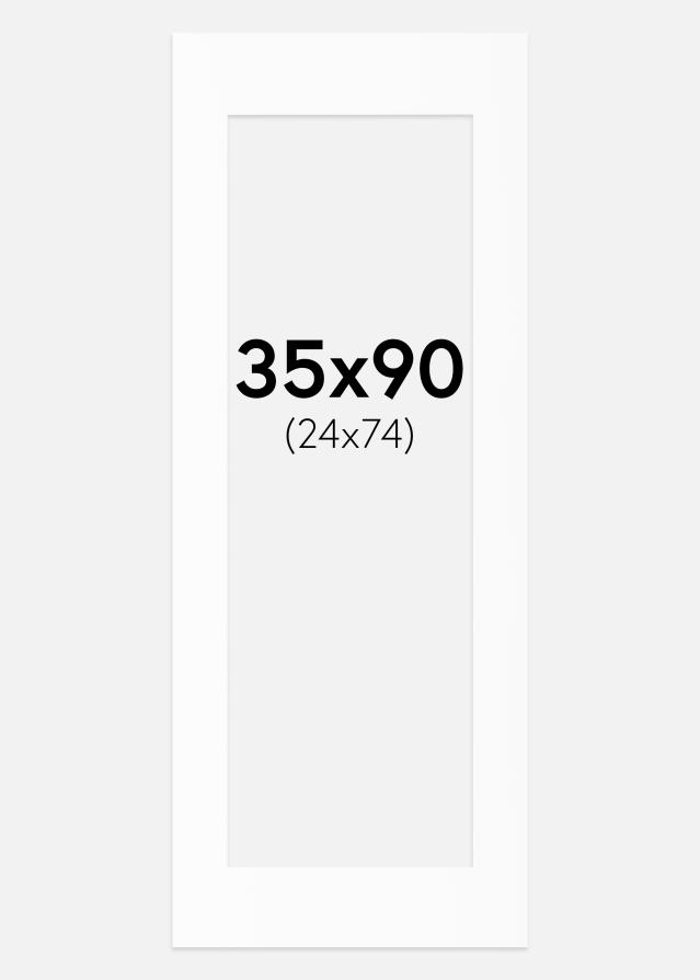 Paspartu Alb Standard (Miez Alb) 35x90 cm (24x74)