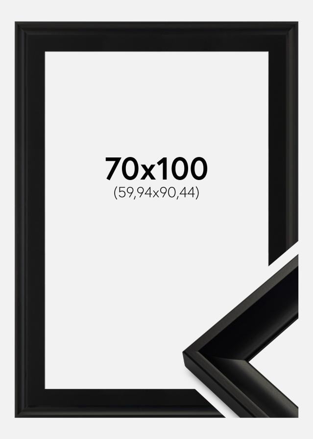 Ramă Öjaren Negru 70x100 cm - Paspartu Negru 24x36 inches