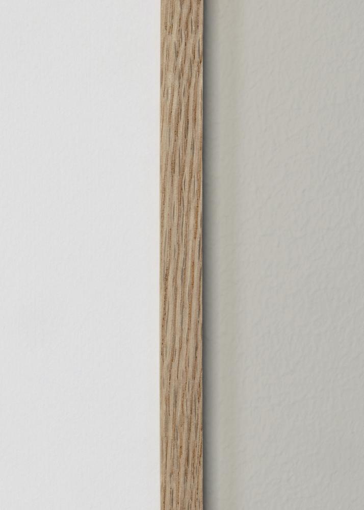 Ramă stejar îngust sticla acrilica 32x32 cm