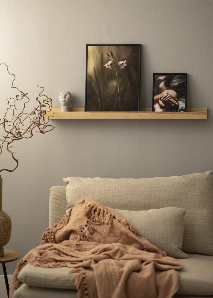 KAILA Poliță pentru rame din stejar 90 cm