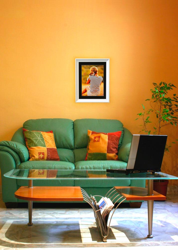 Ramă Öjaren Alb 70x100 cm - Paspartu Negru 59,4x84 cm (A1)