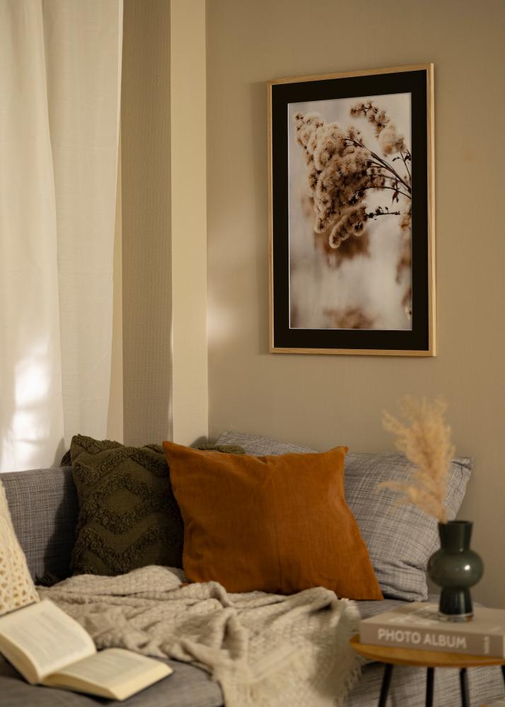 Ramă Edsbyn Stejar 20x30 cm - Paspartu Negru 15x21 cm (A5)