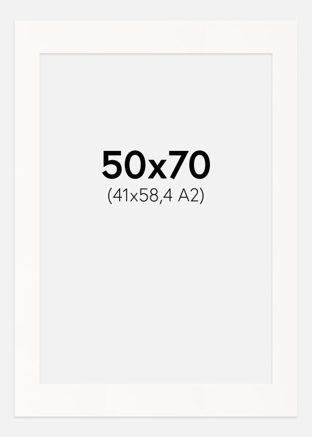 Paspartu Antique White Margine albă 50x70 cm (41x58,4 - A2)