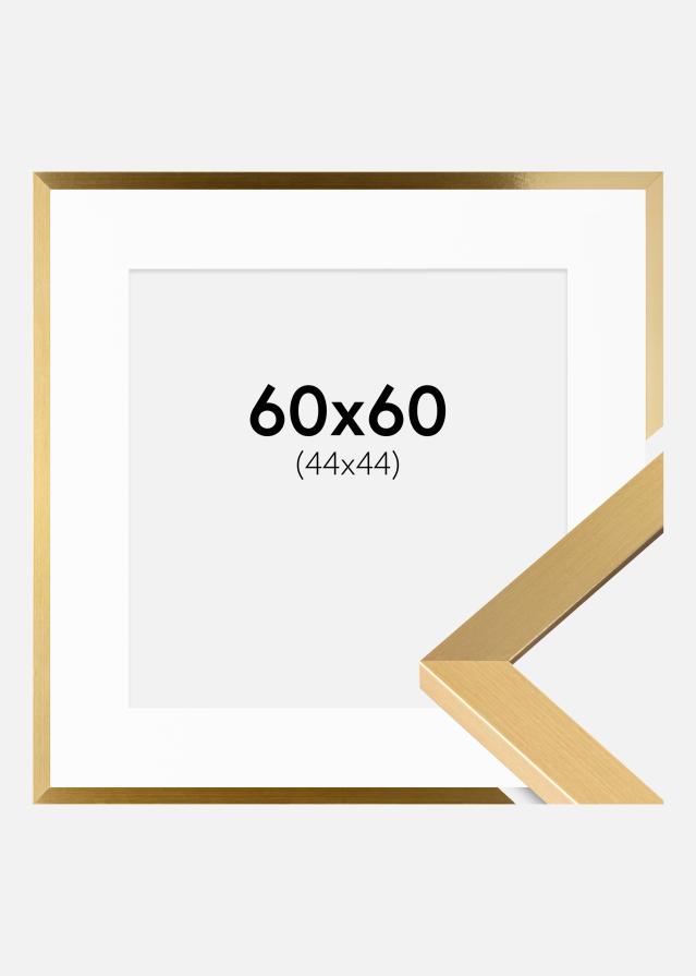 Ramă Selection Auriu 60x60 cm - Paspartu Alb 45x45 cm