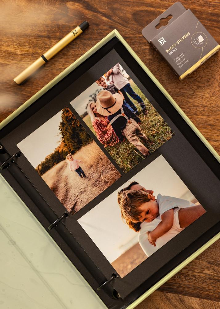 KAILA HI LITTLE ONE Mentă - Coffee Table Photo Album (60 Negre Pagini)