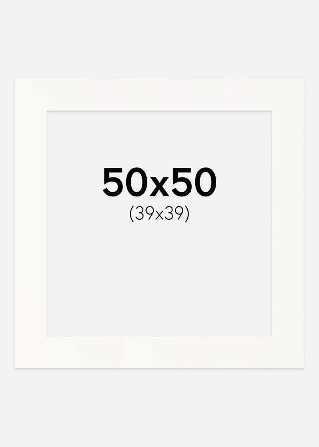 Paspartu Antique White Margine albă 50x50 cm (39x39)