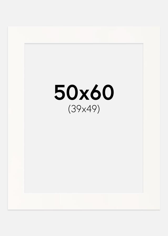 Paspartu Antique White Margine albă 50x60 cm (39x49)