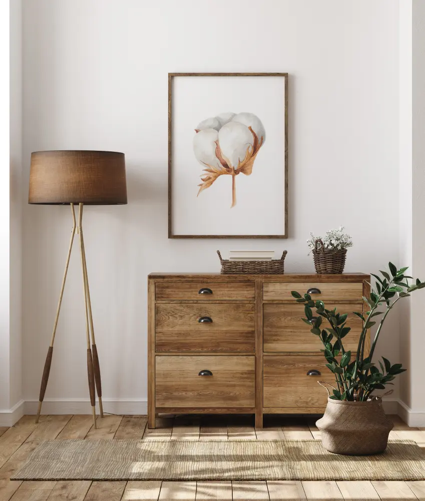 Cotton Flower Poster