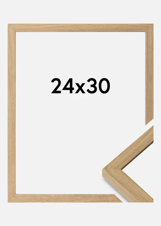 Ramă Ares Sticlă acrilică Natural Oak 24x30 cm