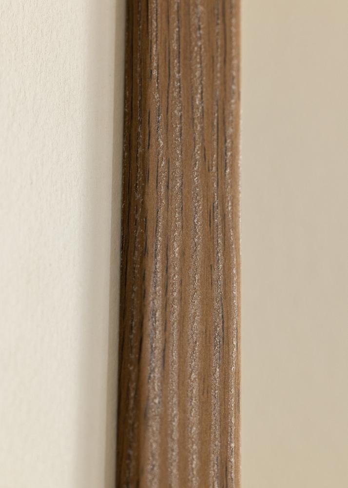 Ramă Fiorito Stejar închis 40x50 cm - Paspartu Alb 30x40 cm