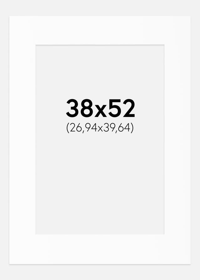 Paspartu Alb Standard (Miez Alb) 38x52 cm (26,94x39,64)