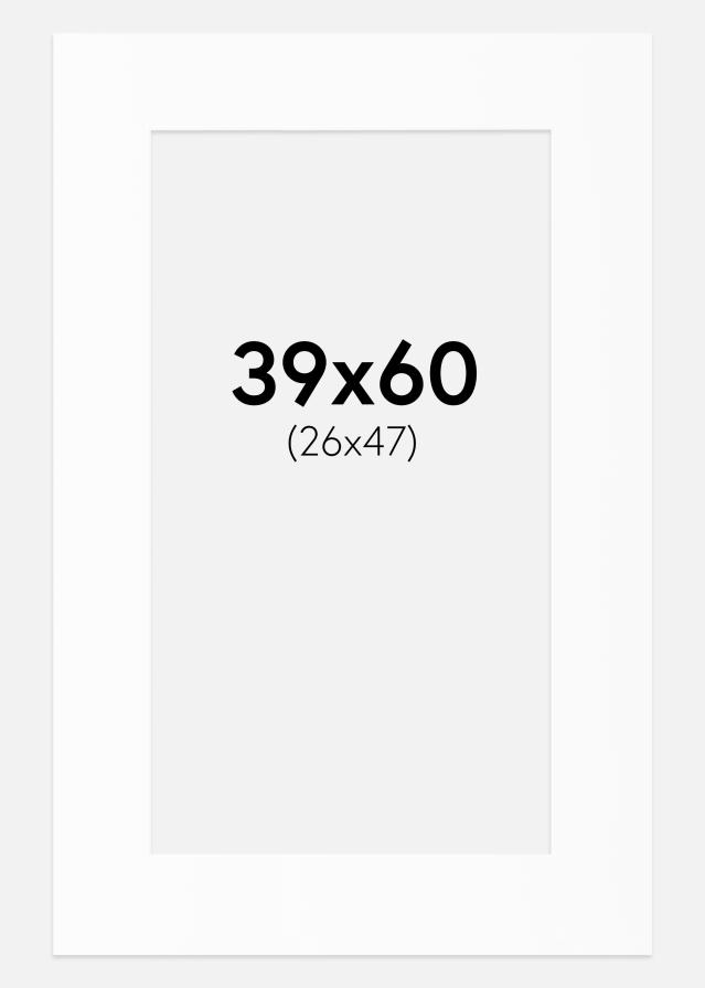 Paspartu Alb Standard (Miez Alb) 39x60 cm (26x47)