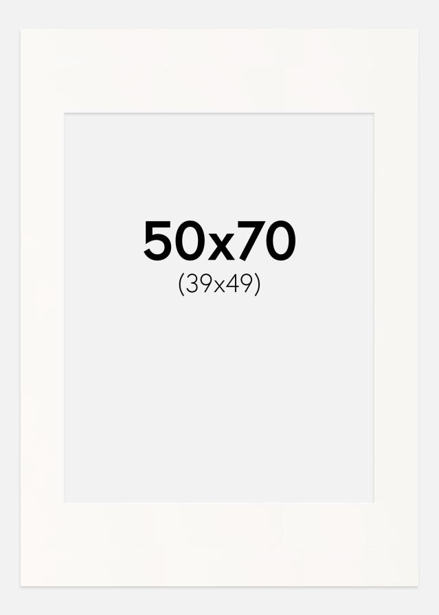 Paspartu Antique White Margine albă 50x70 cm (39x49)