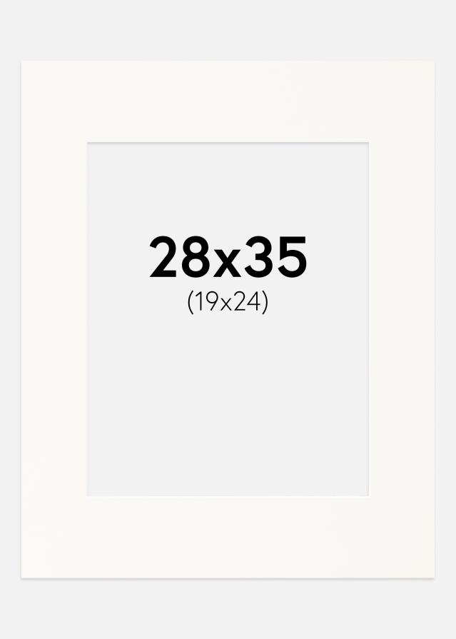 Paspartu Antique White Margine albă 28x35 cm (19x24)