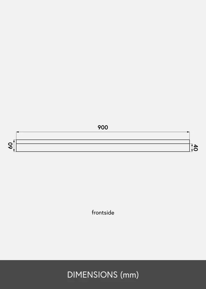 KAILA Poliță pentru rame din stejar 90 cm