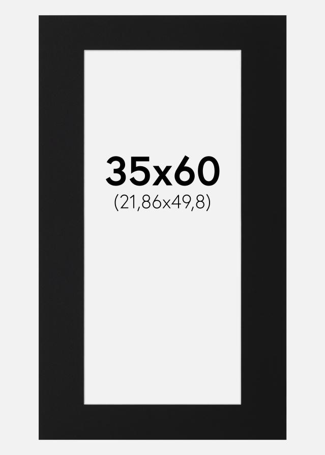 Paspartu Negru Standard (Miez Alb) 35x60 cm (21,86x49,8)