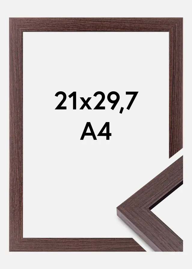 Ramă Deco Sticlă acrilică Nuc 21x29.7 cm (A4)