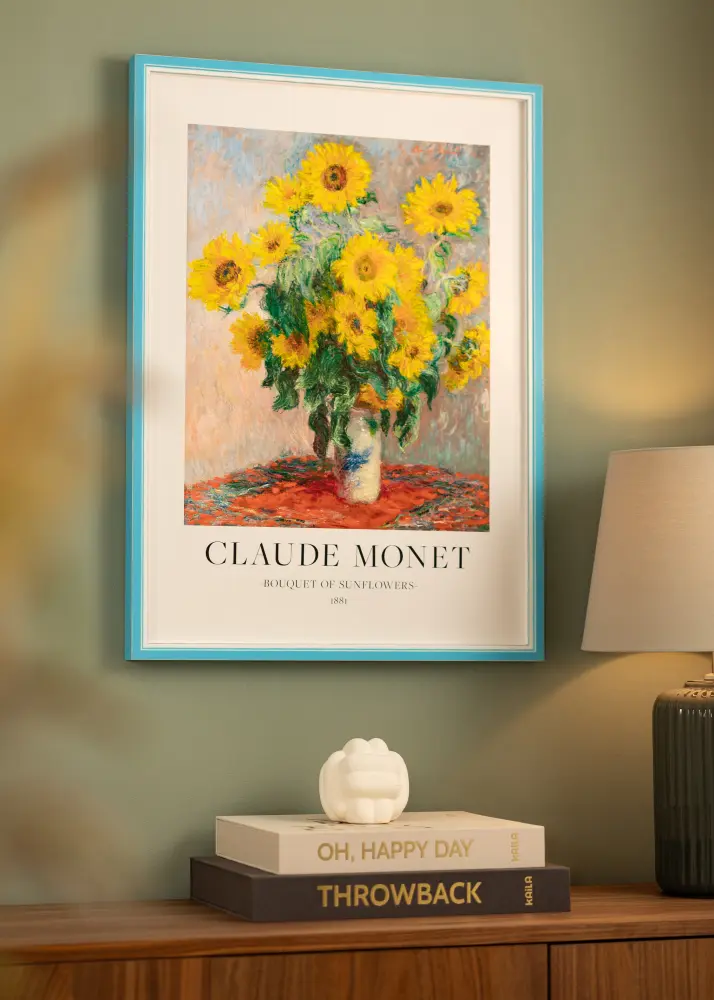 Ramă Diana Sticlă acrilică Albastru deschis 60x70 cm