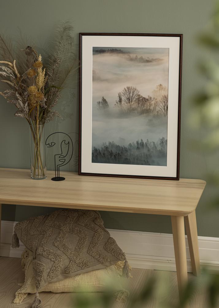 Ramă Horndal Nuc 40x60 cm - Paspartu Alb 32,9x48,3 cm (A3+)