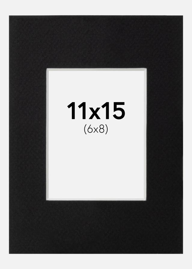 Paspartu Negru Standard Margine albă 11x15 cm (6x8)