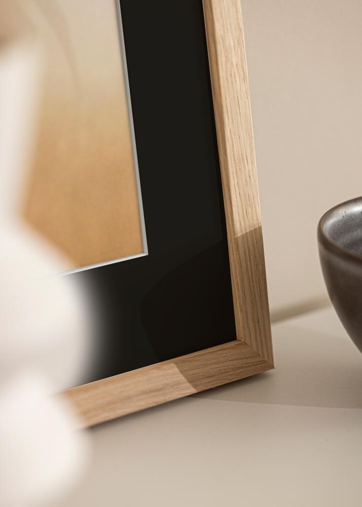 Ramă Grimsåker Stejar 40x40 cm - Paspartu Negru 10x10 inches