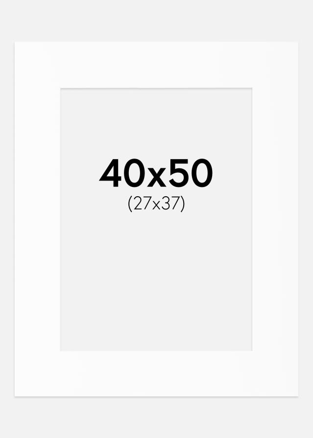 Paspartu Alb Standard (Miez Alb) 40x50 cm (27x37)