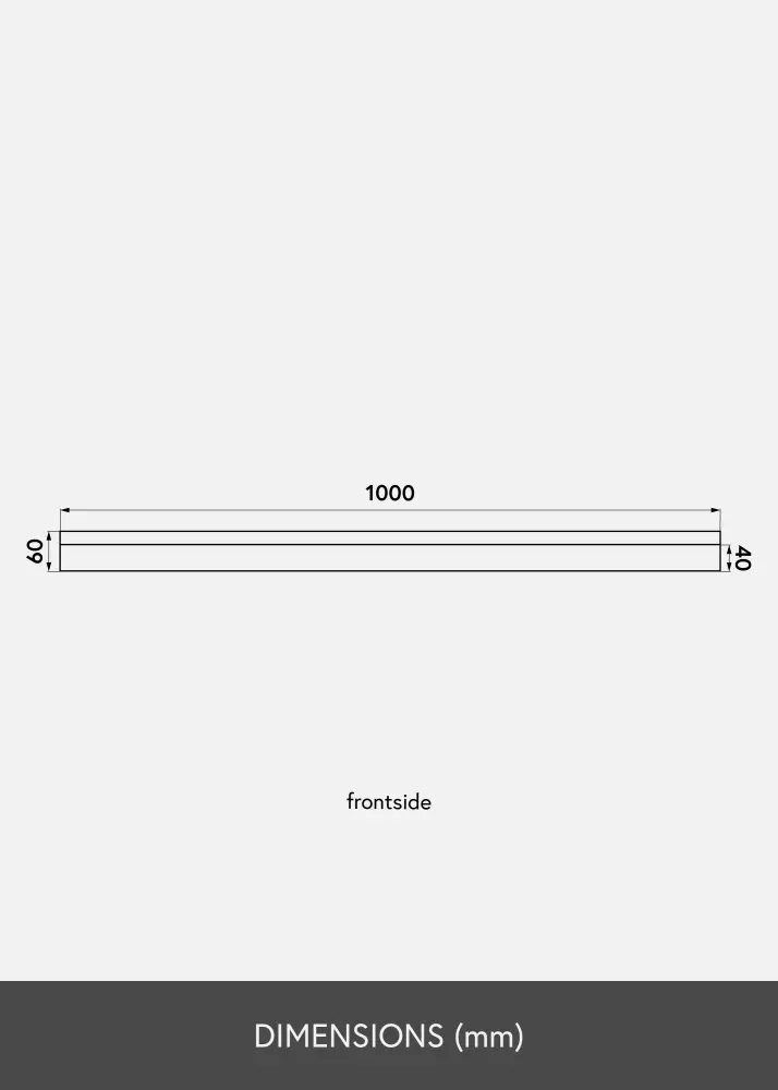KAILA Poliță de tablouri Alb 100 cm
