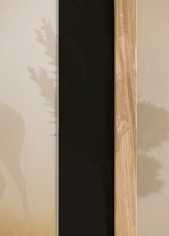 Ramă Grimsåker Stejar 13x18 cm - Paspartu Negru 7x10 cm
