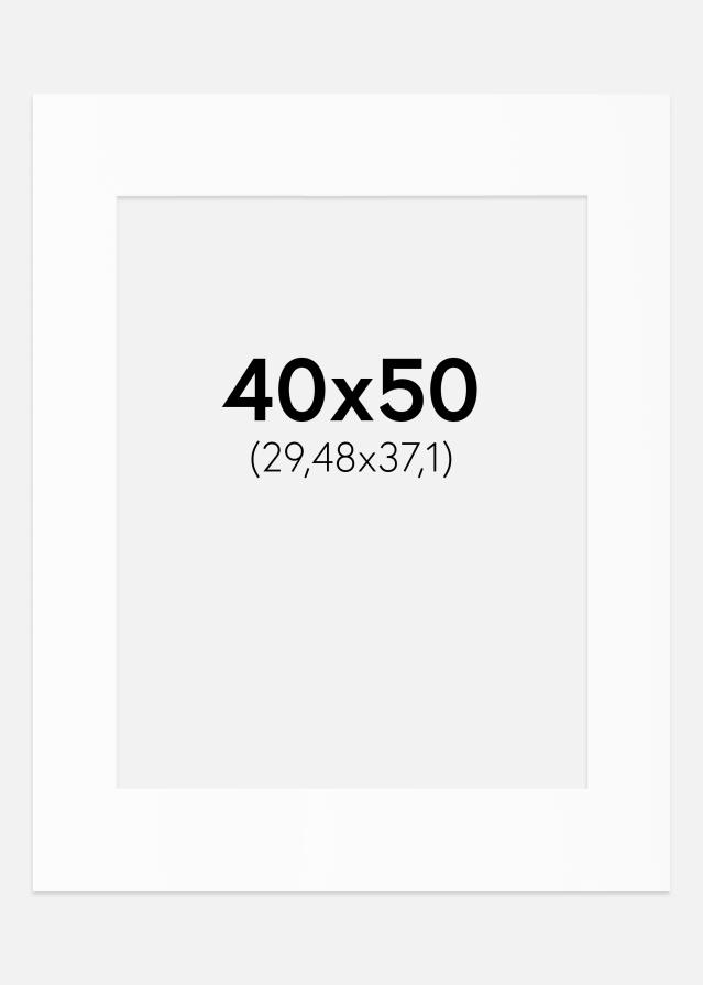 Paspartu Alb Standard (Miez Alb) 40x50 cm (29,48x37,1)