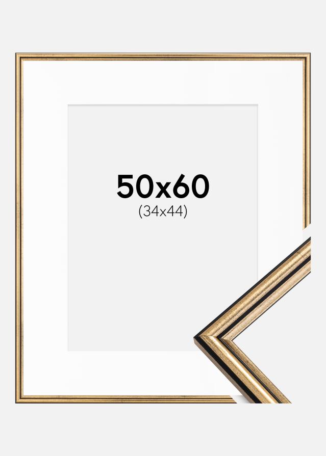 Ramă Horndal Auriu 50x60 cm - Paspartu Alb 35x45 cm