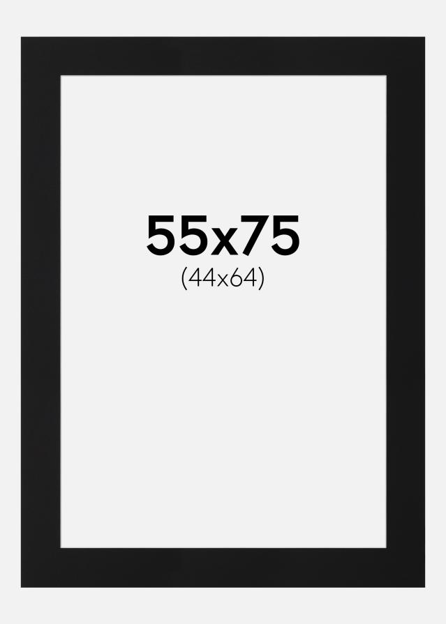 Paspartu Negru Standard (Miez Alb) 55x75 cm (44x64)