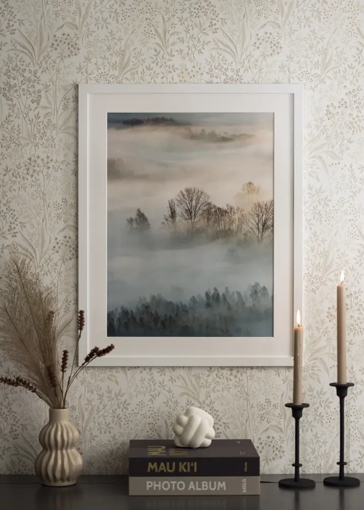 Ramă Trendline Alb 55x70 cm - Paspartu Alb 43,2x61 cm (A2+)