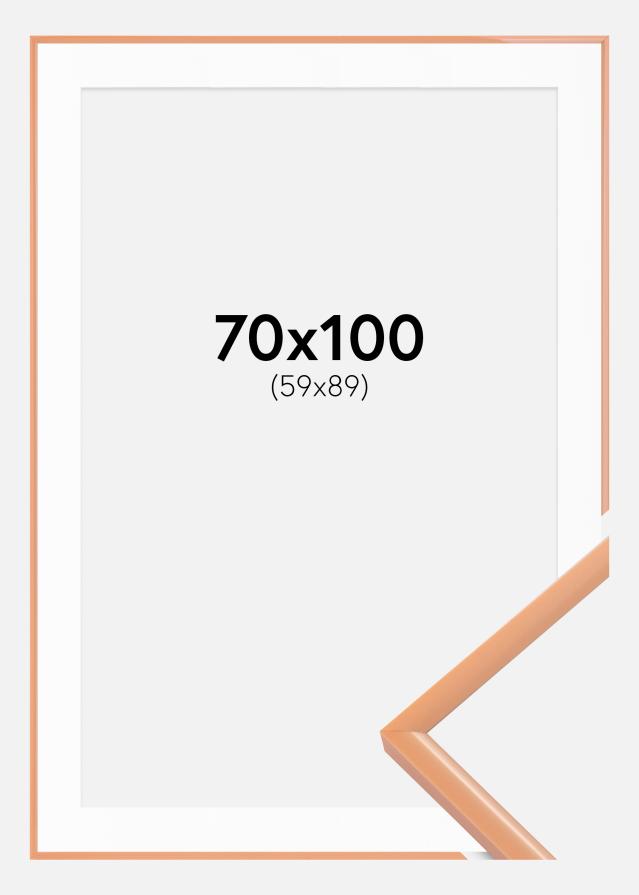 Ramă New Lifestyle Apricot 70x100 cm - Paspartu Alb 60x90 cm