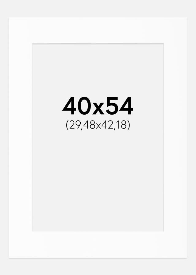 Paspartu Alb Standard (Miez Alb) 40x54 cm (29,48x42,18)
