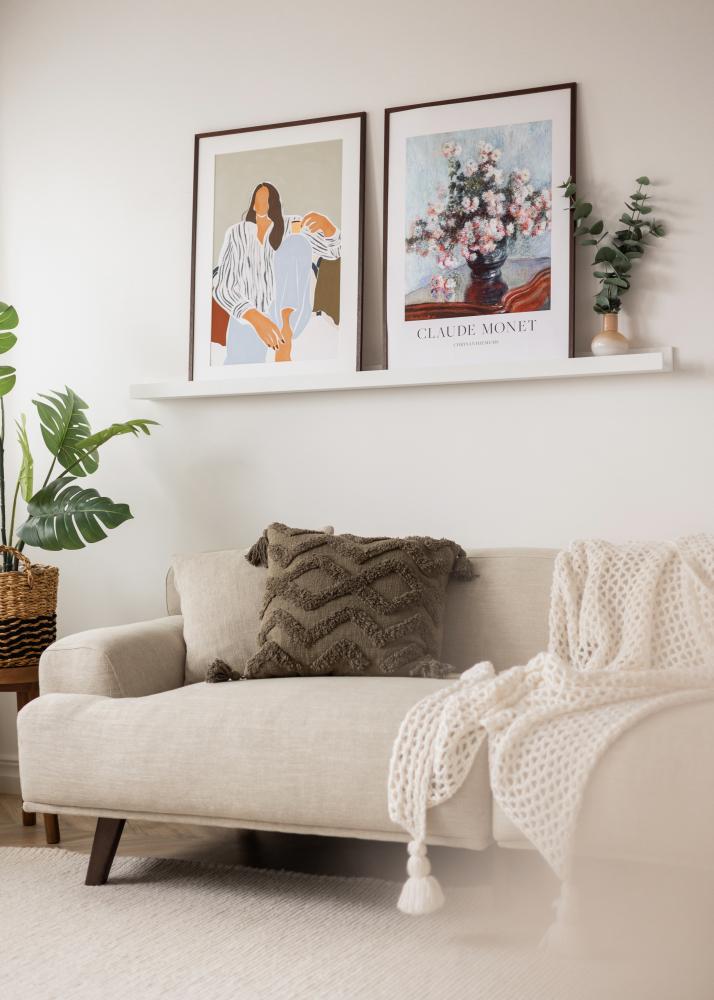 KAILA Poliţă pentru Tablouri Alb 150 cm