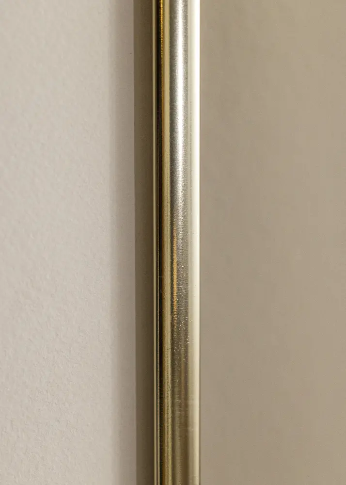 Ramă Aluminiu Auriu sidefat 30x40 cm - Paspartu Alb 21x29,7 cm (A4)
