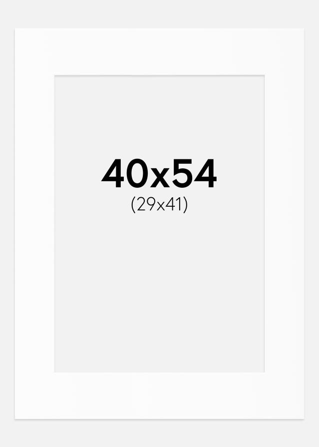 Paspartu Alb Standard (Miez Alb) 40x54 cm (29x41)