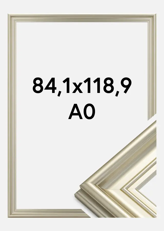 Ramă Mora Premium Argintiu 84,1x118,9 cm (A0)