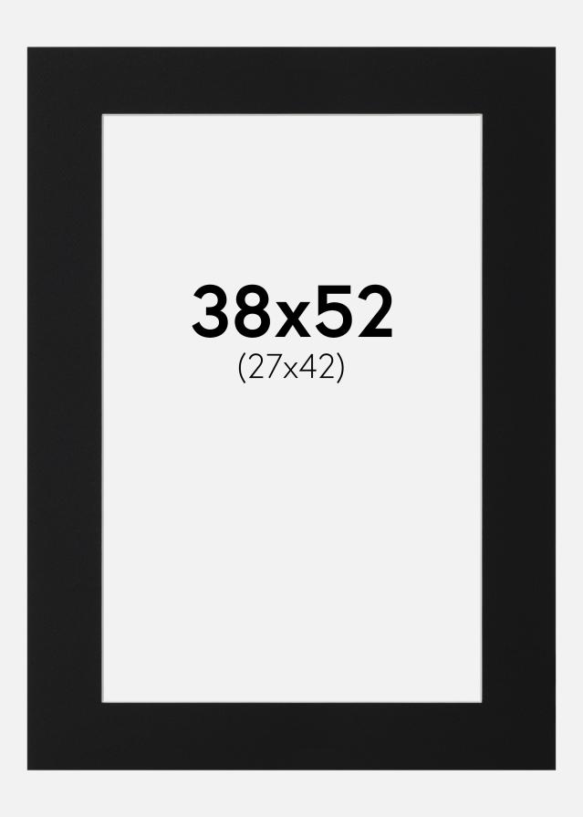 Paspartu Negru Standard (Miez Alb) 38x52 cm (27x42)