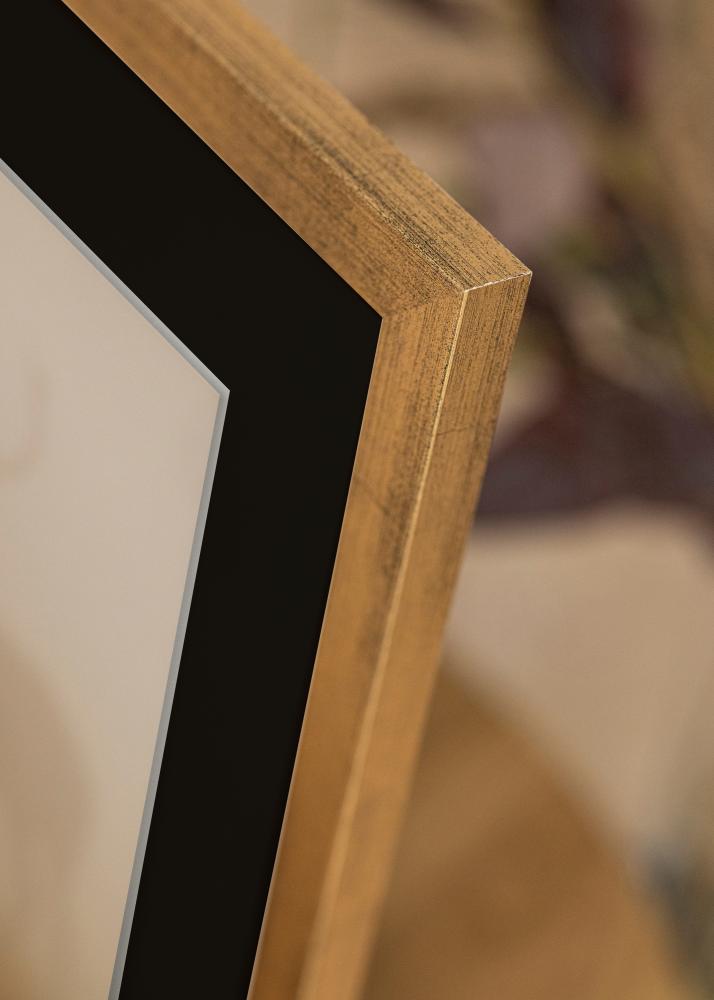 Ramă Stilată Auriu 18x24 cm - Paspartu Negru 13x18 cm