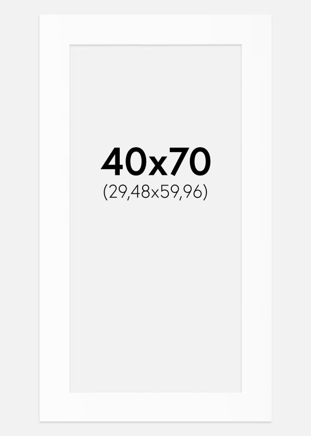 Paspartu Alb Standard (Miez Alb) 40x70 cm (29,48x59,96)