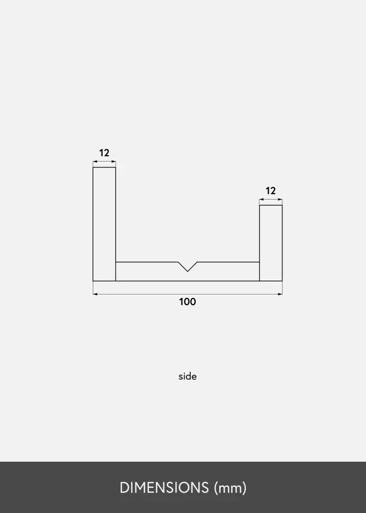 KAILA Poliță pentru tablouri Alb 30 cm