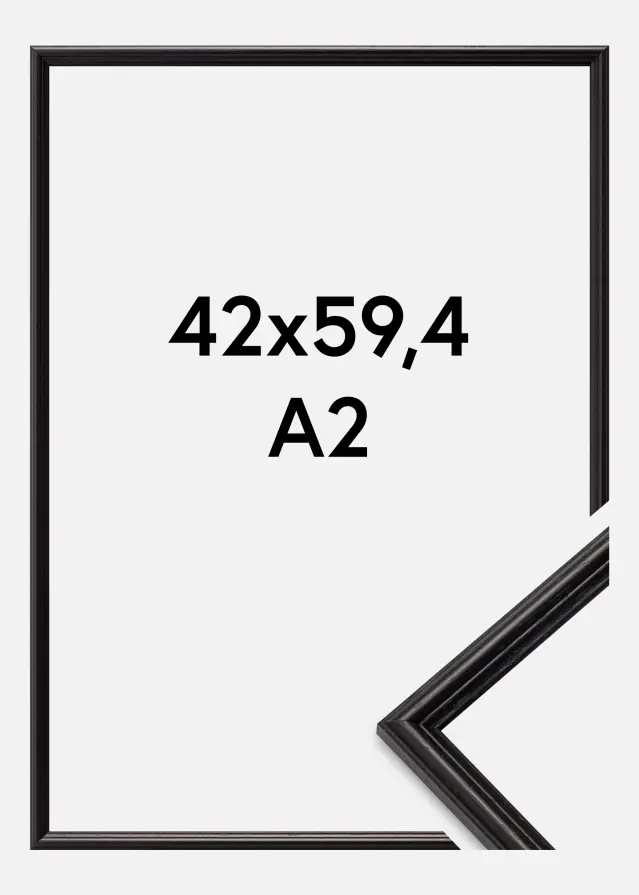 Ramă Horndal Sticlă acrilică Negru 42x59,4 cm (A2)