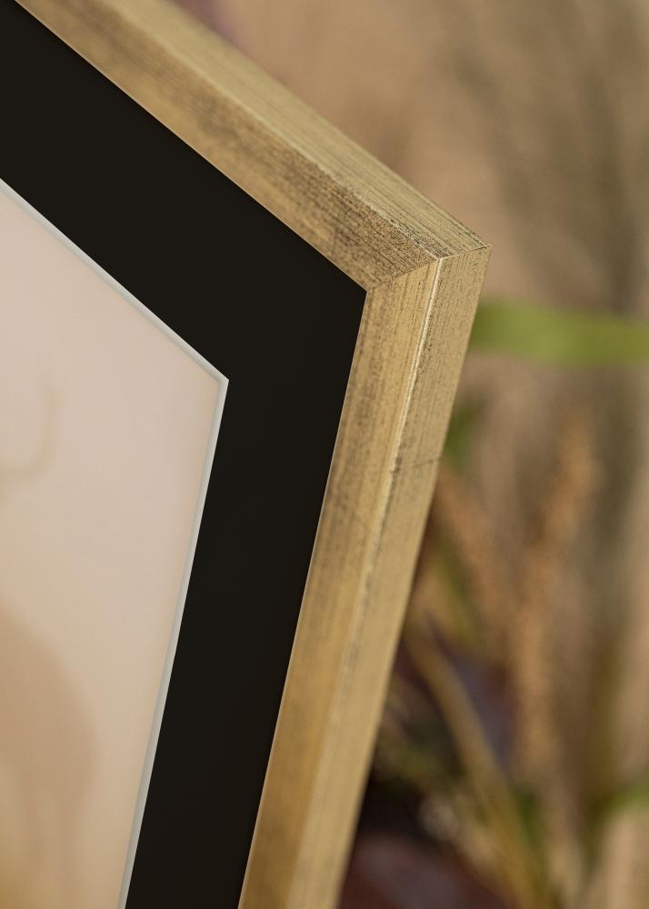 Ramă Stilată Argintiu 18x24 cm - Paspartu Negru 13x18 cm