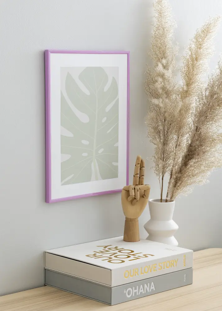 Ramă New Lifestyle Violet deschis 50x70 cm - Paspartu Negru 16x24 inches