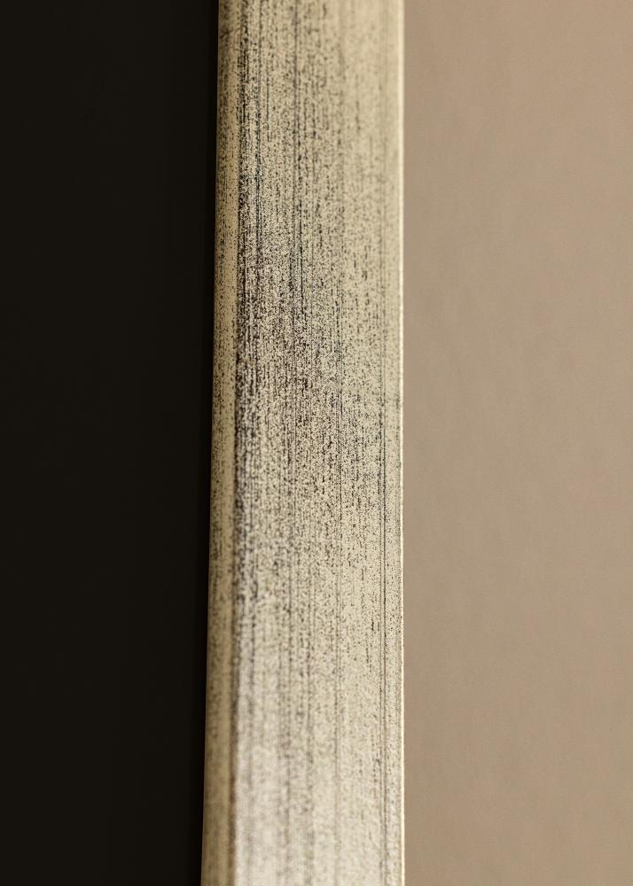 Ramă Stilată Argintiu 18x24 cm - Paspartu Negru 13x18 cm