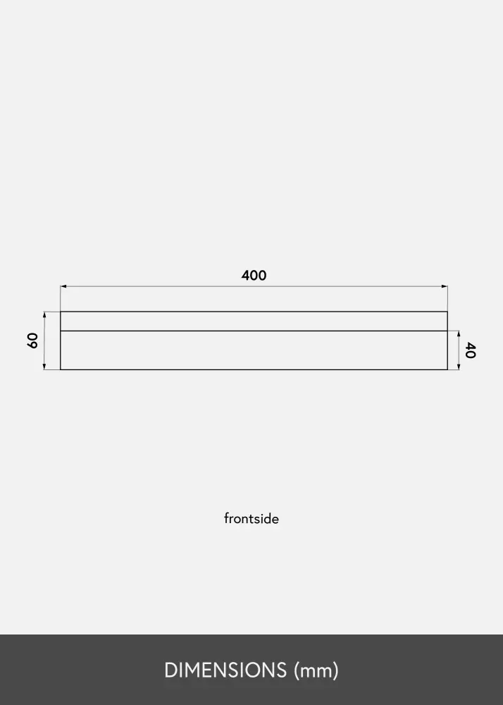 KAILA Poliță pentru rame Alb 40 cm