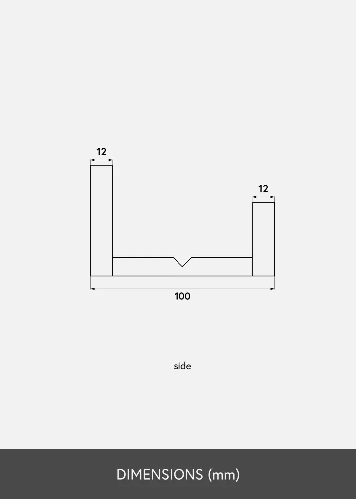 KAILA Poliță pentru rame Alb 40 cm
