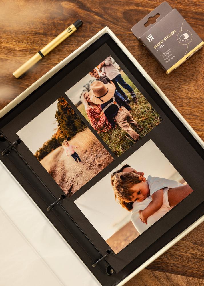 KAILA ONE OF A KIND Grey - Coffee Table Photo Album (60 Negre Pagini)