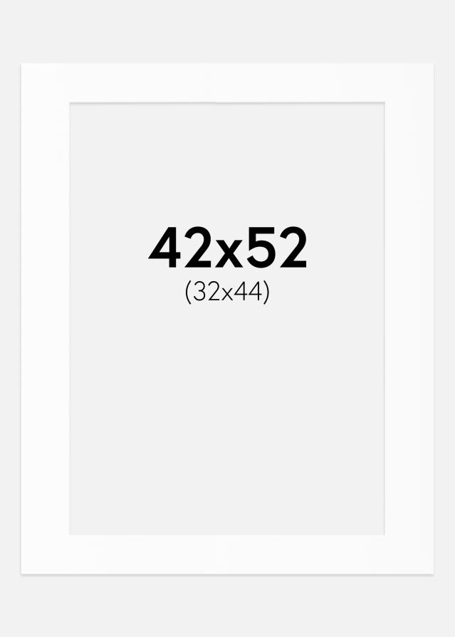 Paspartu Alb Standard (Miez Alb) 42x52 cm (32x44)